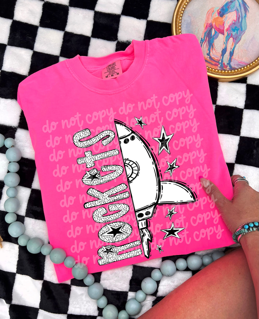 BW Dottie Mascots DTF Print