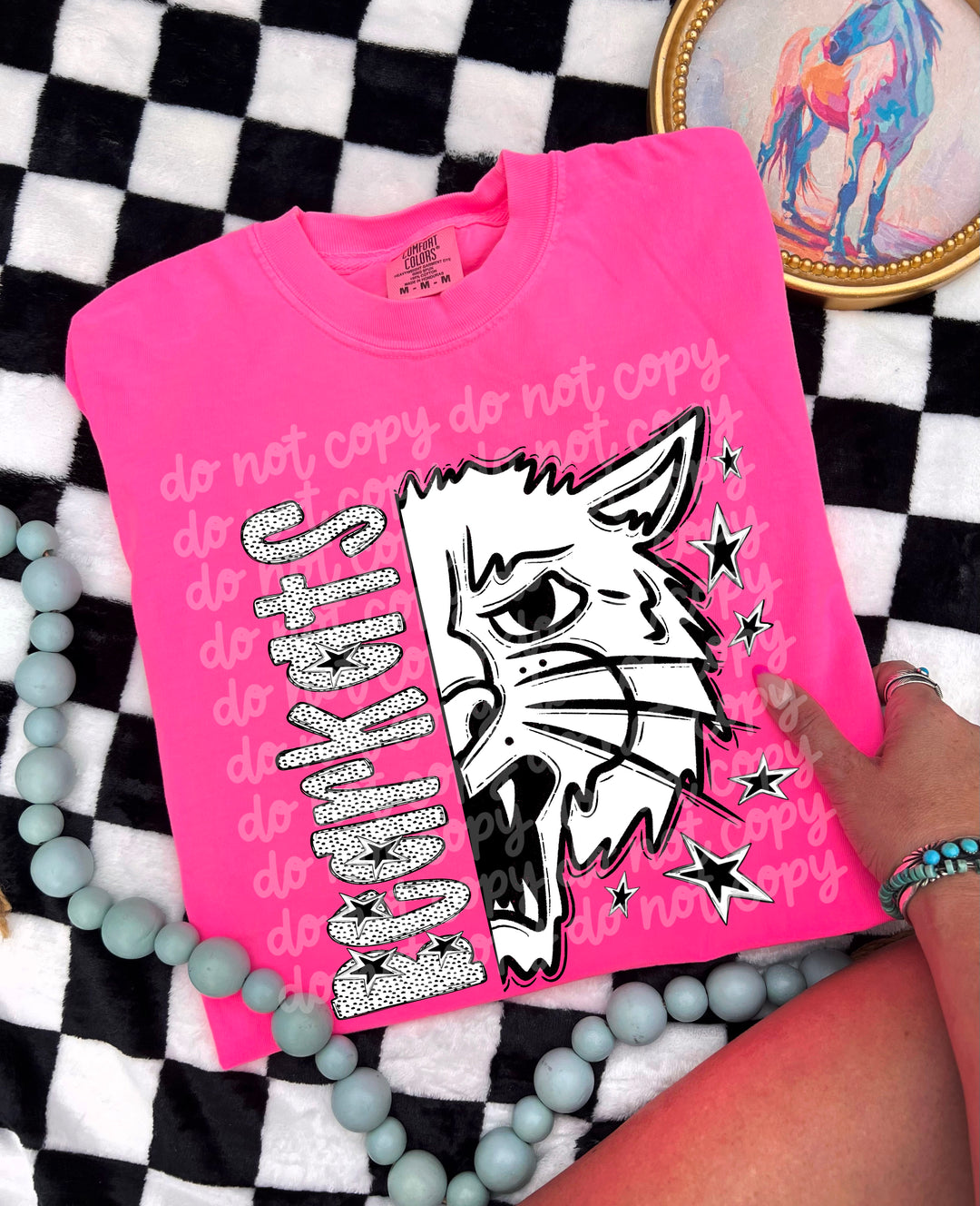 BW Dottie Mascots DTF Print