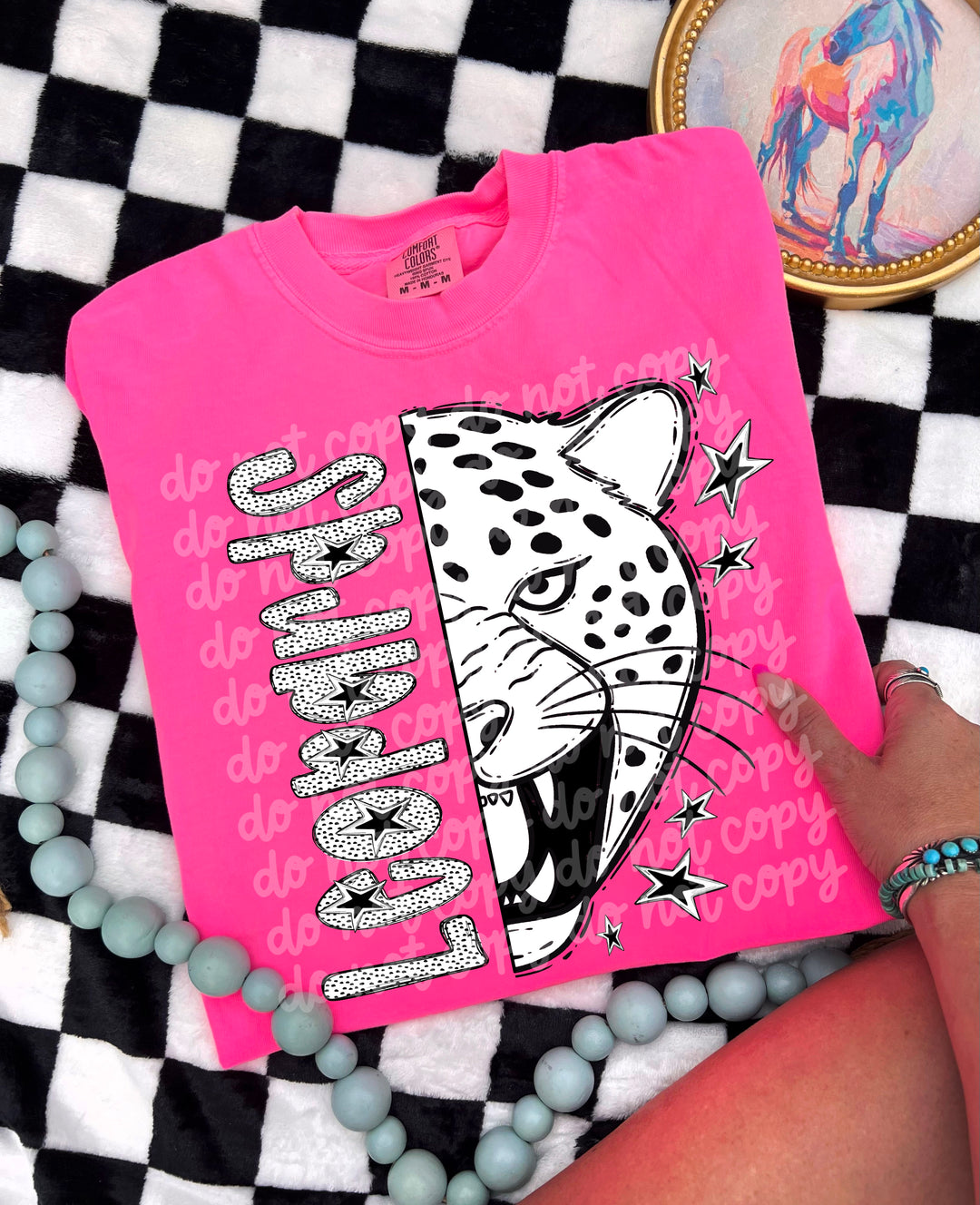 BW Dottie Mascots DTF Print