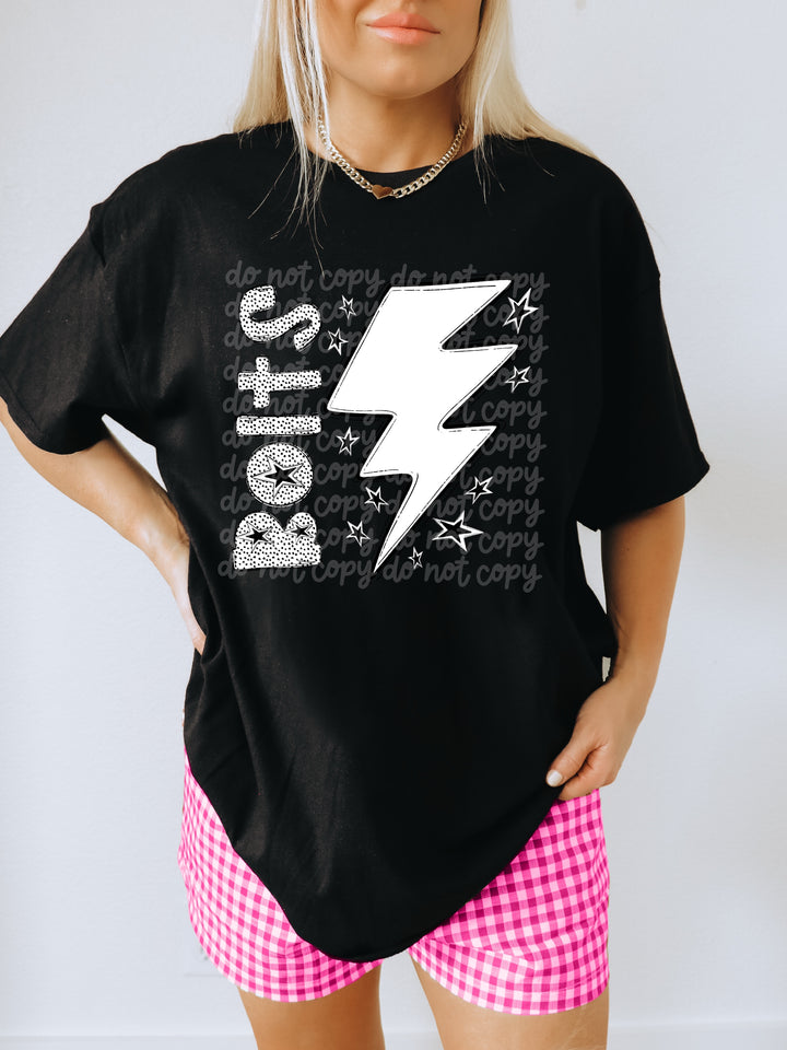 BW Dottie Mascots DTF Print