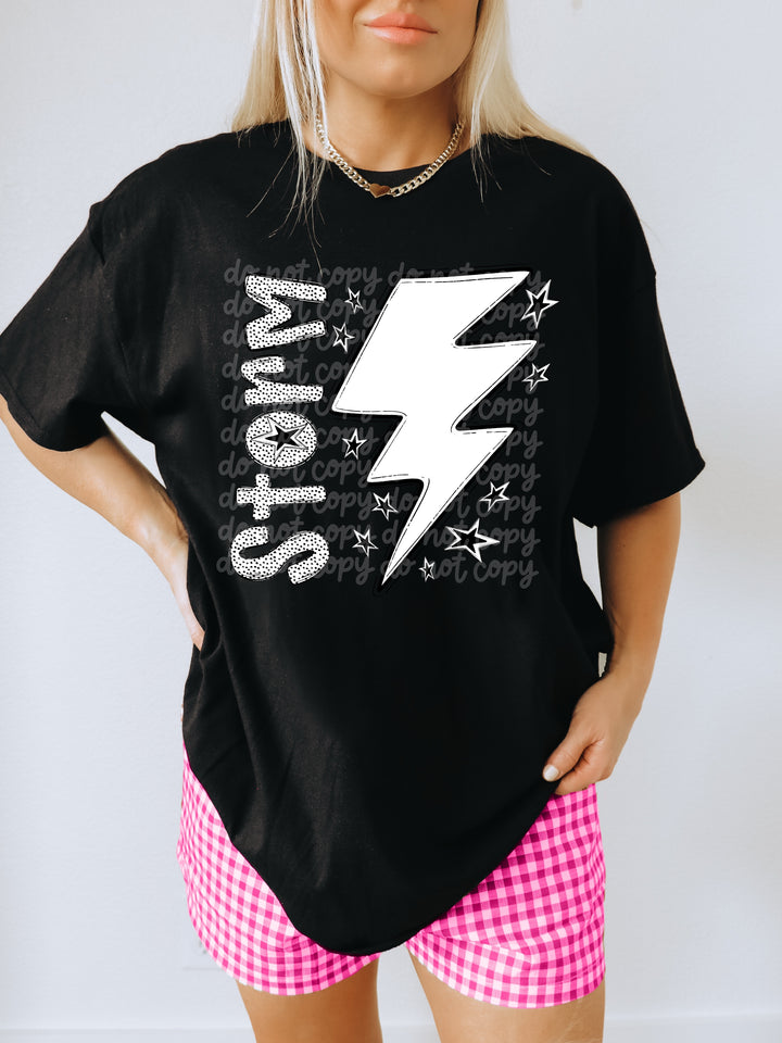 BW Dottie Mascots DTF Print