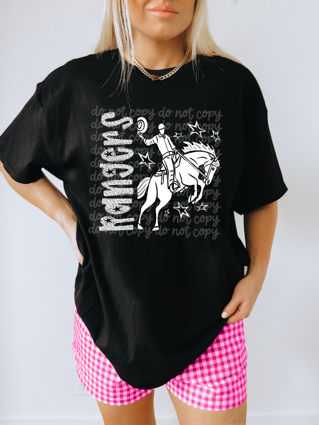 BW Dottie Mascots DTF Print