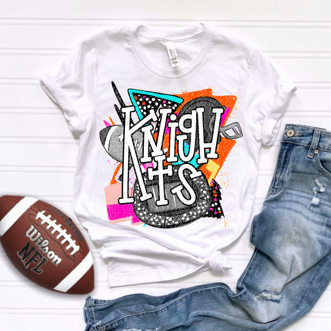 Bright Retro Football Mascots (Listing 1 of 2)