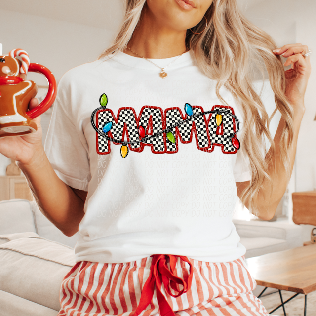 Mama Checker DTF Print