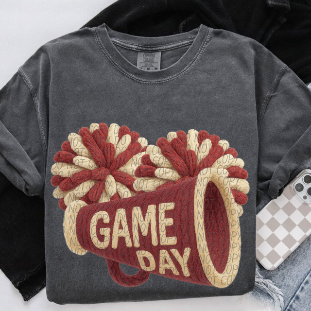 Yarn Game Day Cheer DTF Print