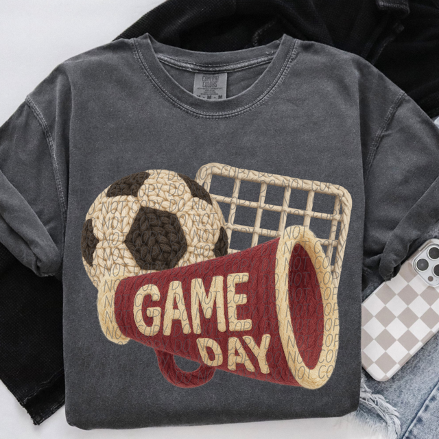 Yarn Game Day Soccer DTF Print
