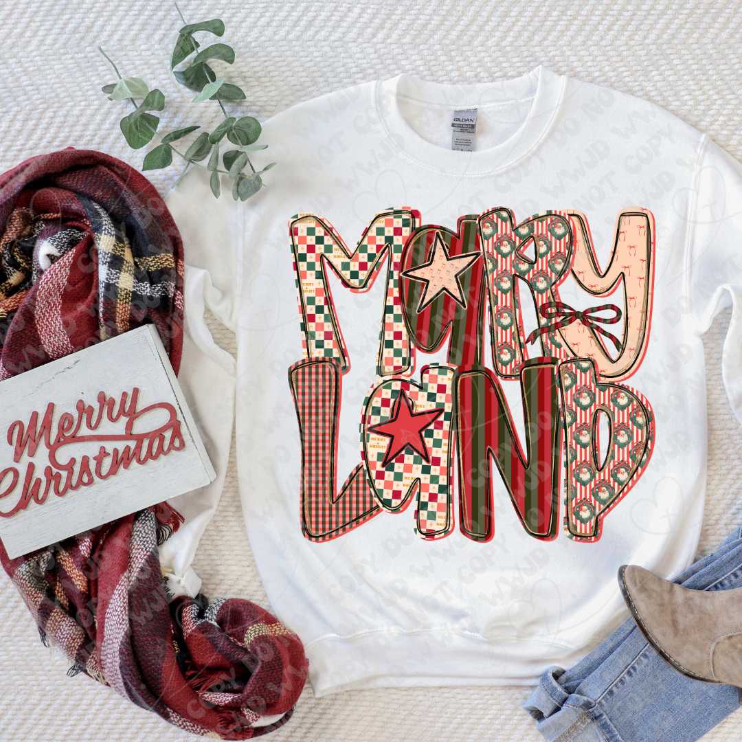 Merry State Alpha DTF Print