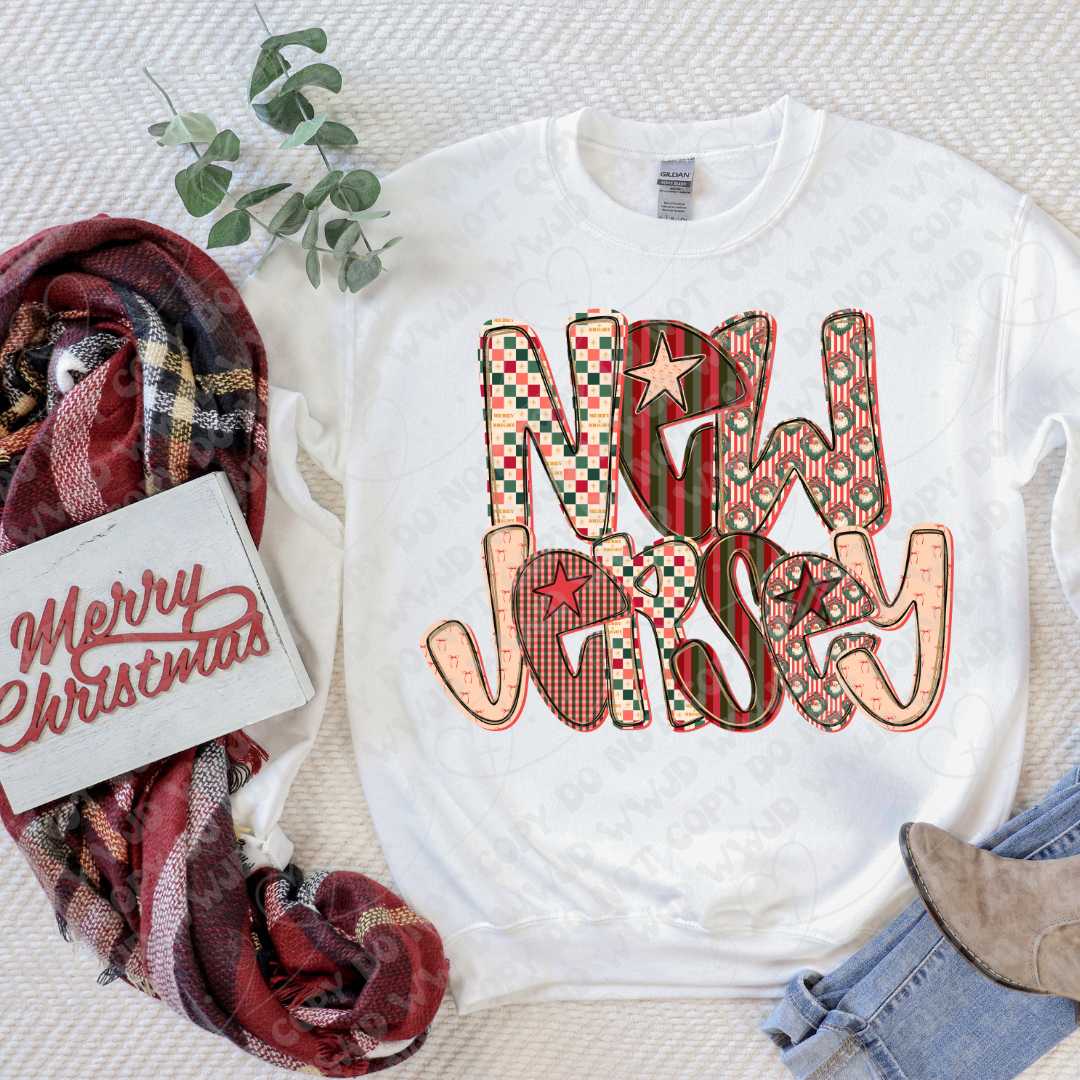 Merry State Alpha DTF Print