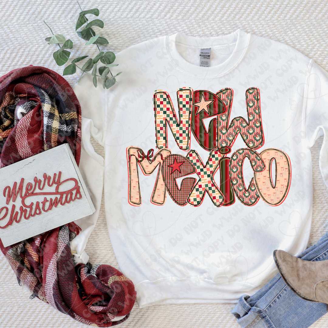 Merry State Alpha DTF Print