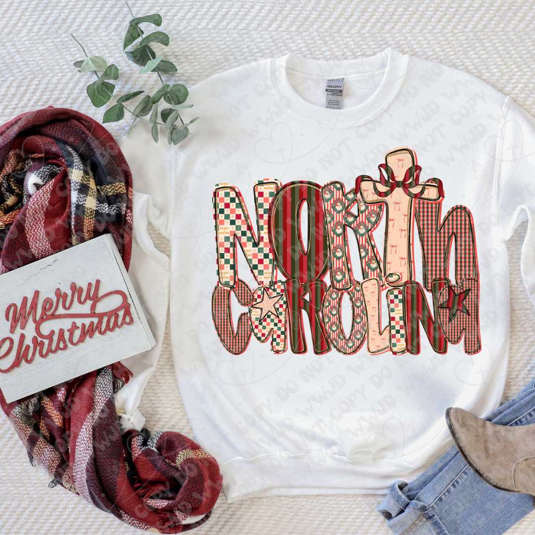 Merry State Alpha DTF Print