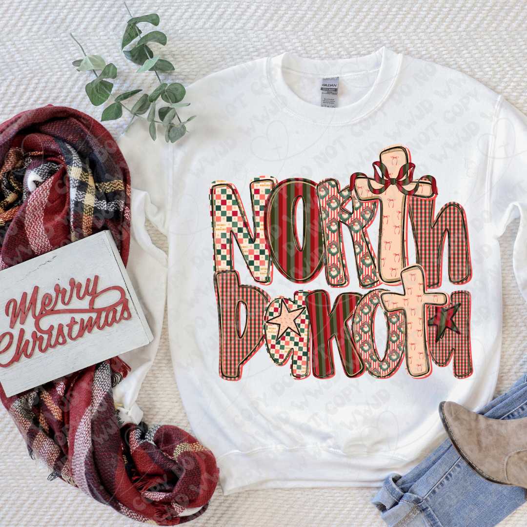 Merry State Alpha DTF Print