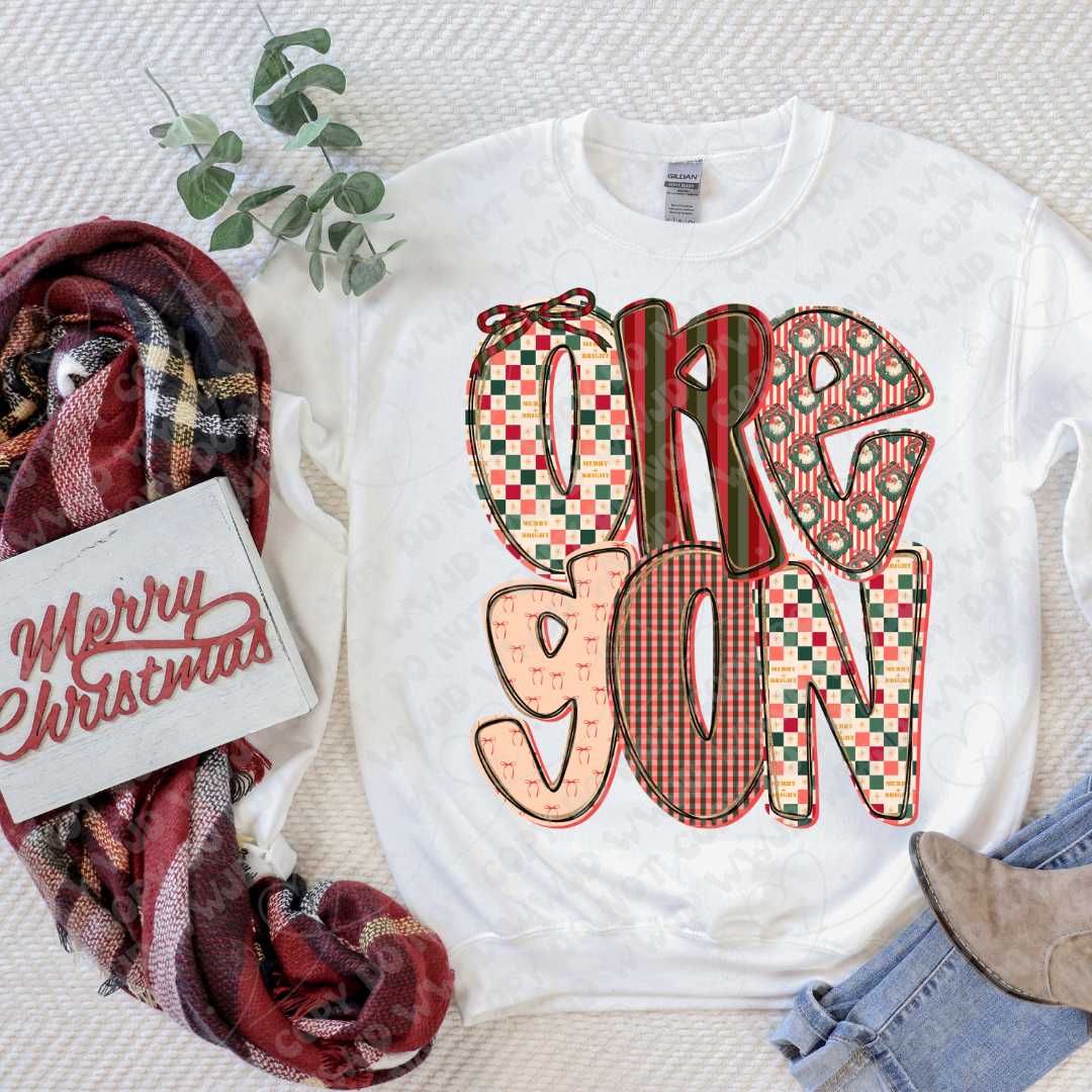 Merry State Alpha DTF Print