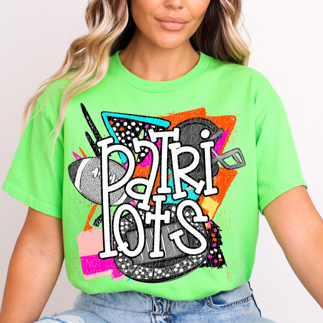 Bright Retro Football Mascots (Listing 1 of 2)