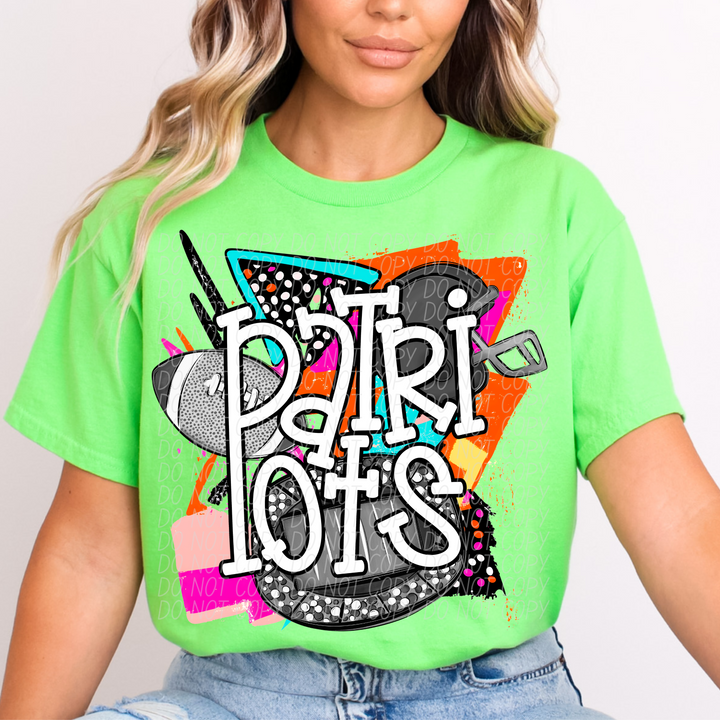 Bright Retro Football Mascots (Listing 1 of 2)