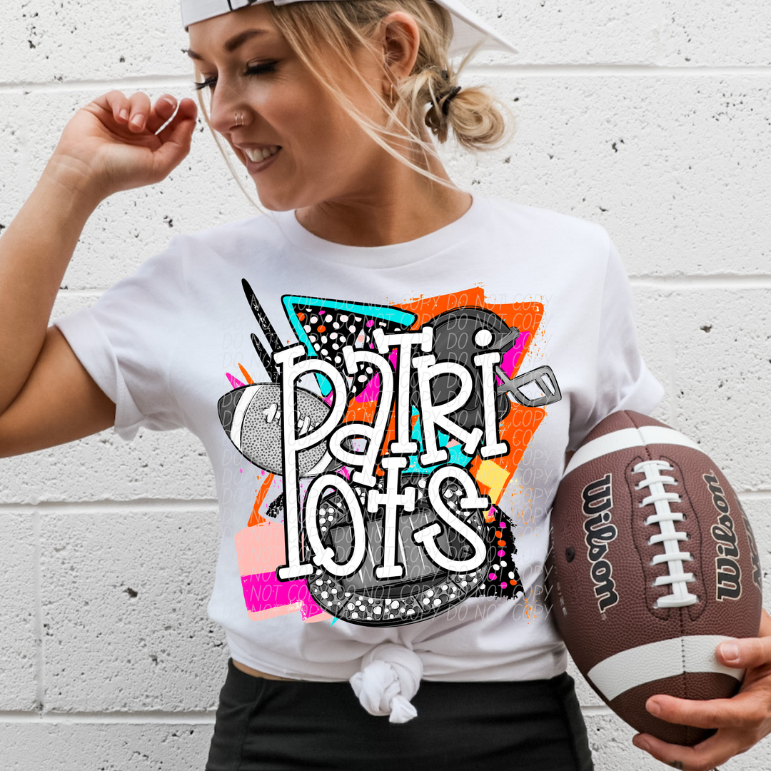 Bright Retro Football Mascots (Listing 1 of 2)