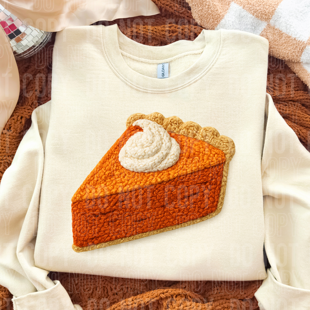 Pumpkin Pie Faux Yarn DTF Print