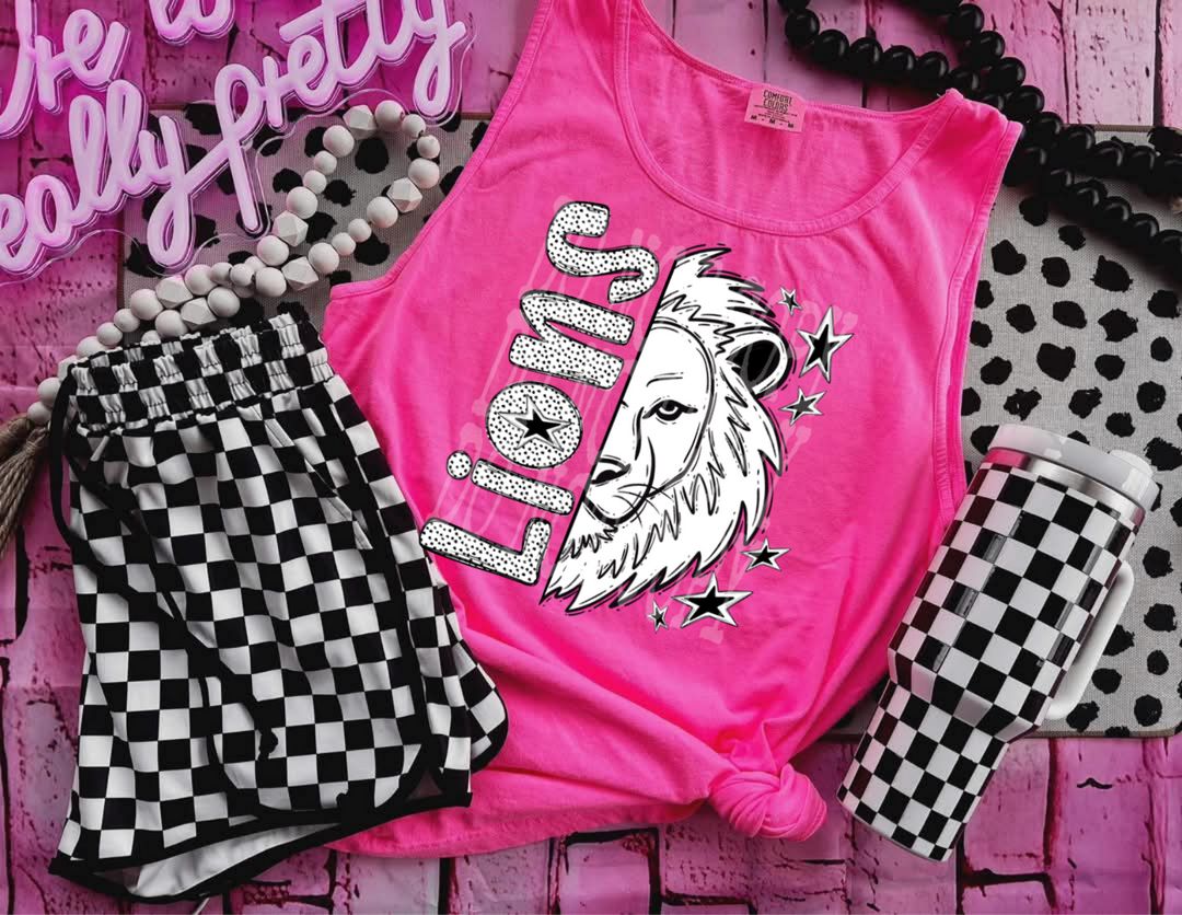 BW Dottie Mascots DTF Print