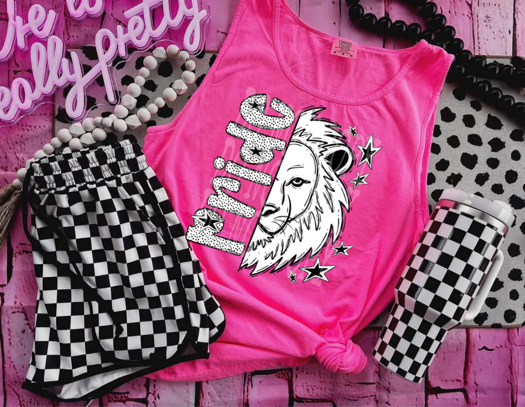 BW Dottie Mascots DTF Print