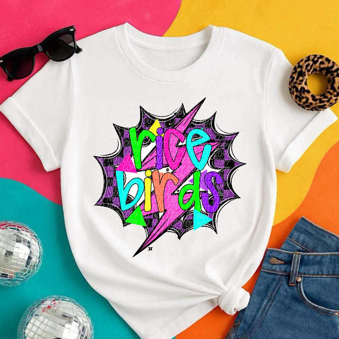 80's Hero Mascots Youth DTF Print