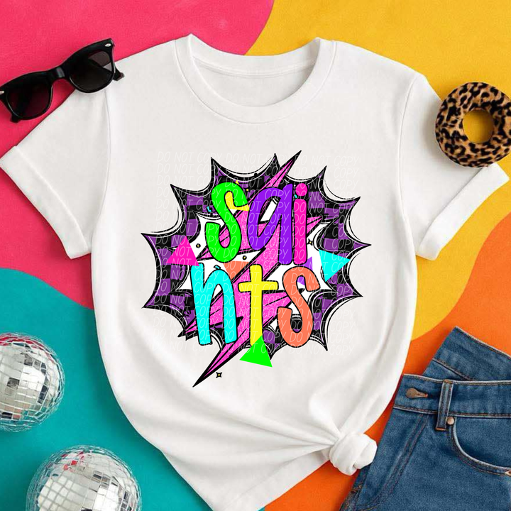 80's Hero Mascots Youth DTF Print