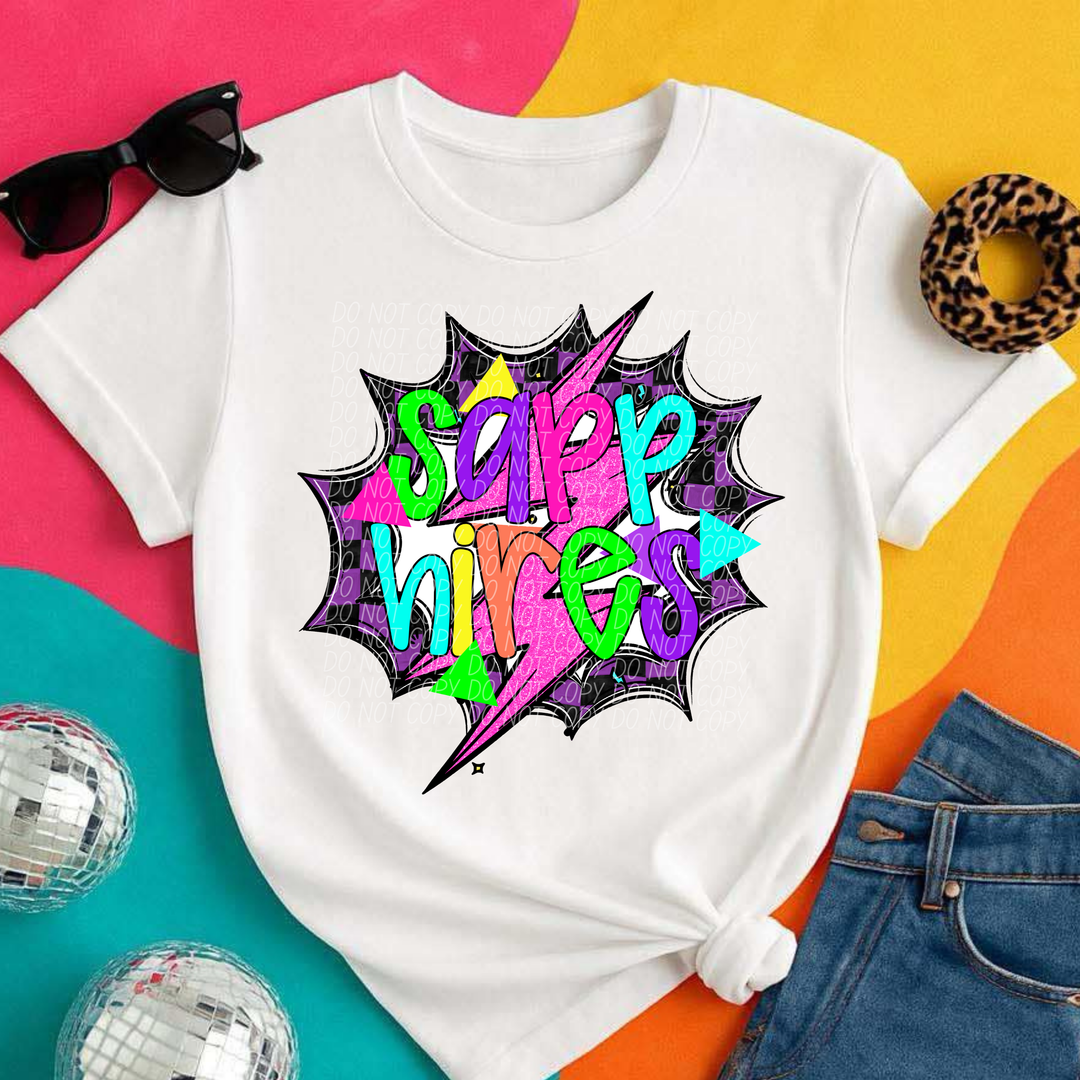 80's Hero Mascots Youth DTF Print