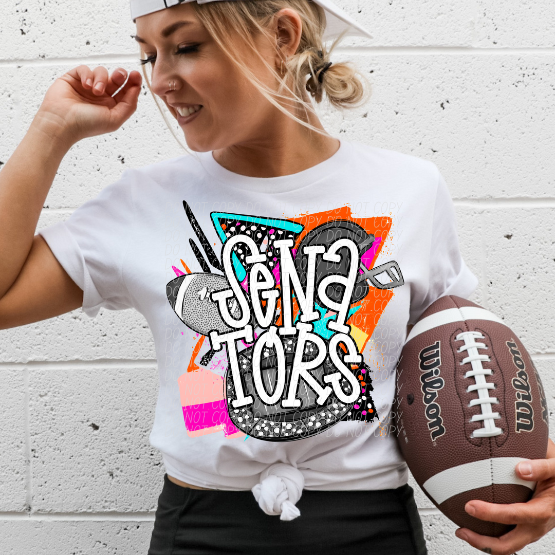 Bright Retro Football Mascots (Listing 2 of 2)