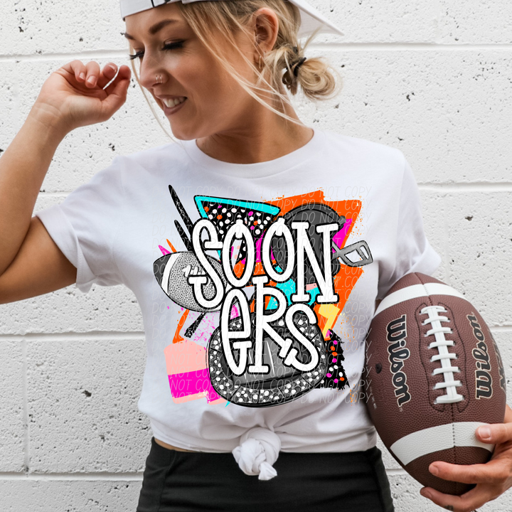 Bright Retro Football Mascots (Listing 2 of 2)