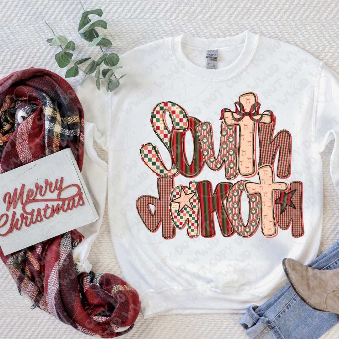 Merry State Alpha DTF Print