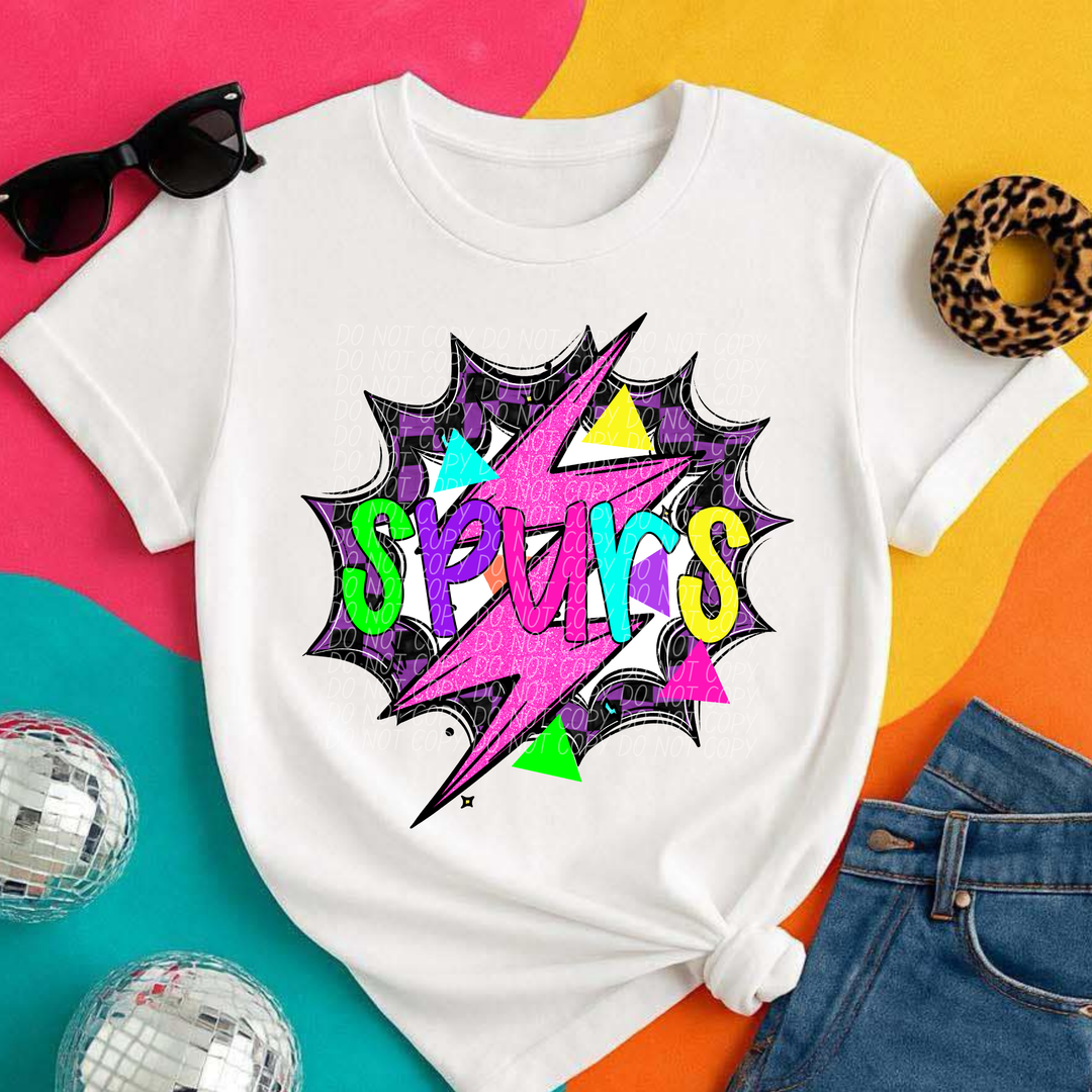 80's Hero Mascots Youth DTF Print