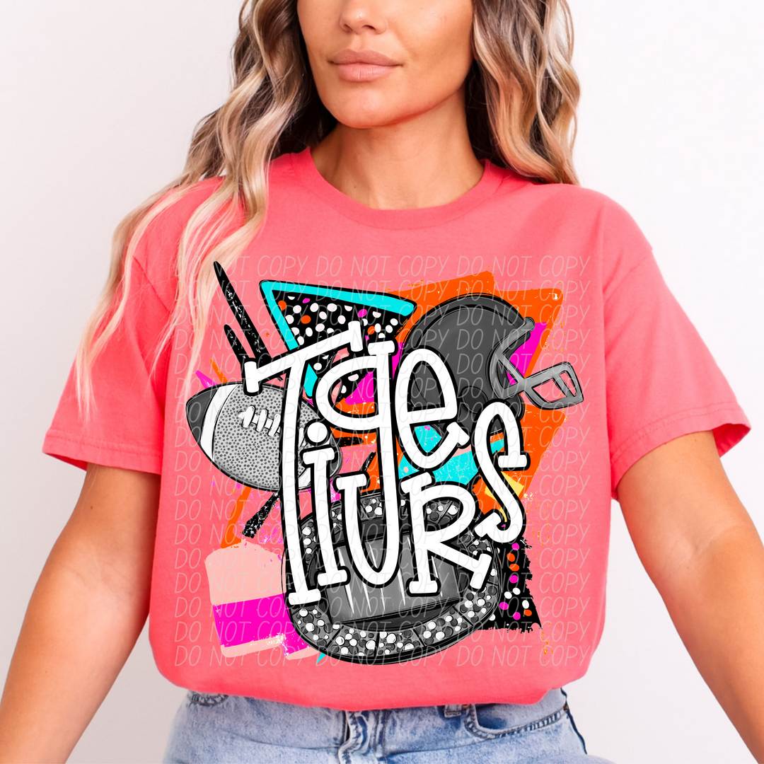 Bright Retro Football Mascots (Listing 2 of 2)