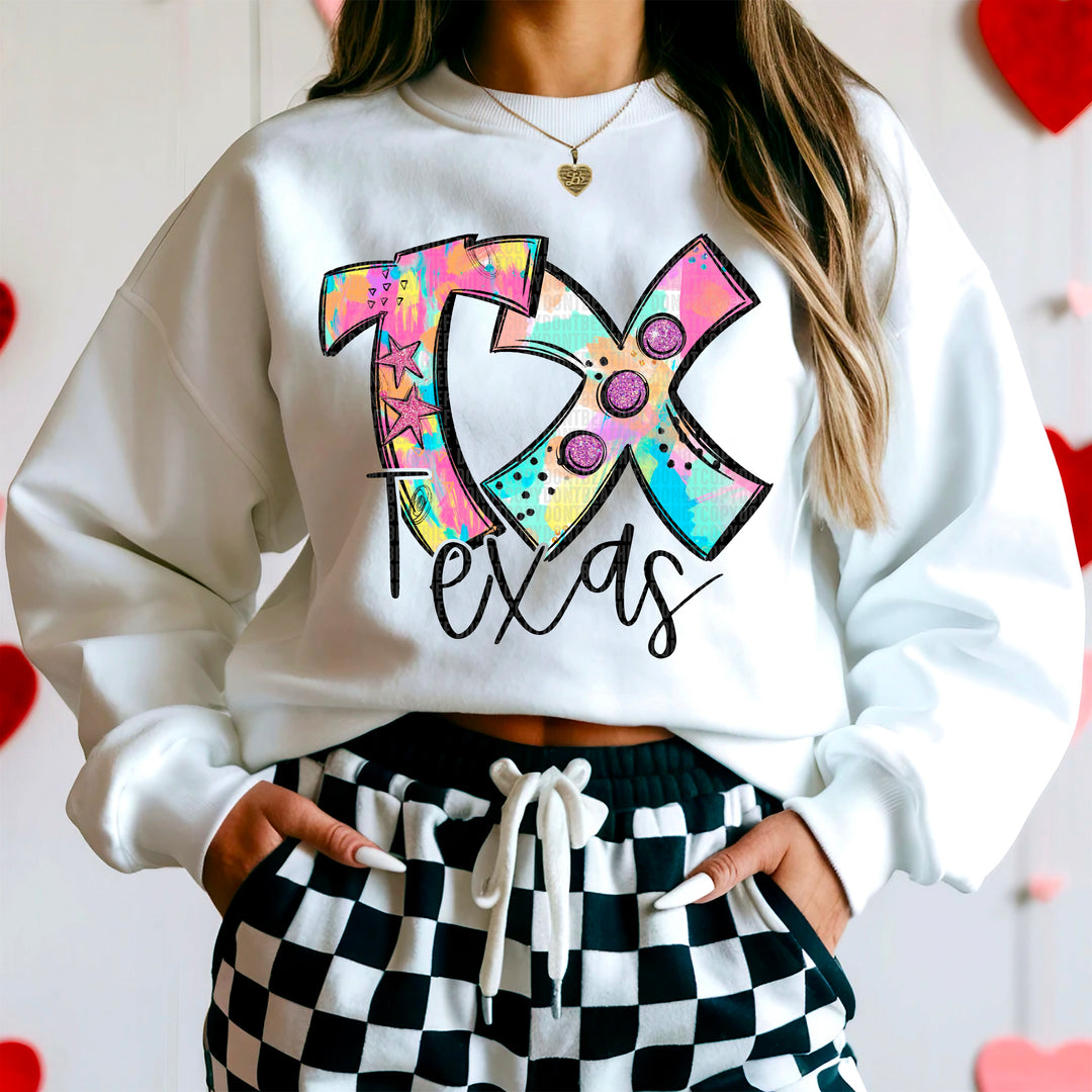 50 States Neon Splashes Collection DTF Print