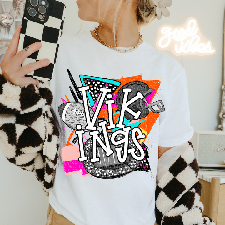 Bright Retro Football Mascots (Listing 2 of 2)