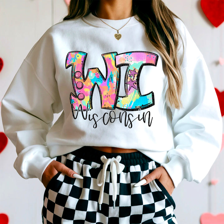 50 States Neon Splashes Collection DTF Print