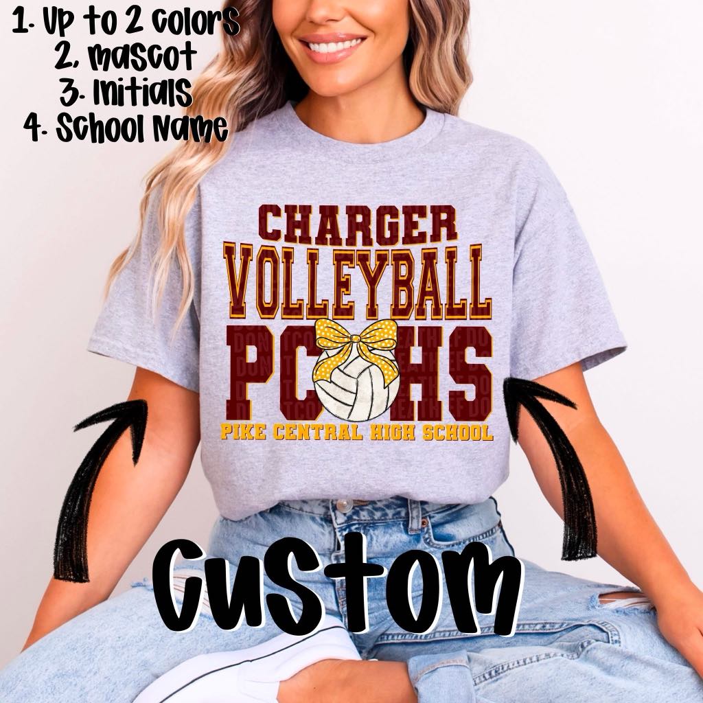Volleyball Custom Design Mockup Fee ONLY - No Prints - No Digitals