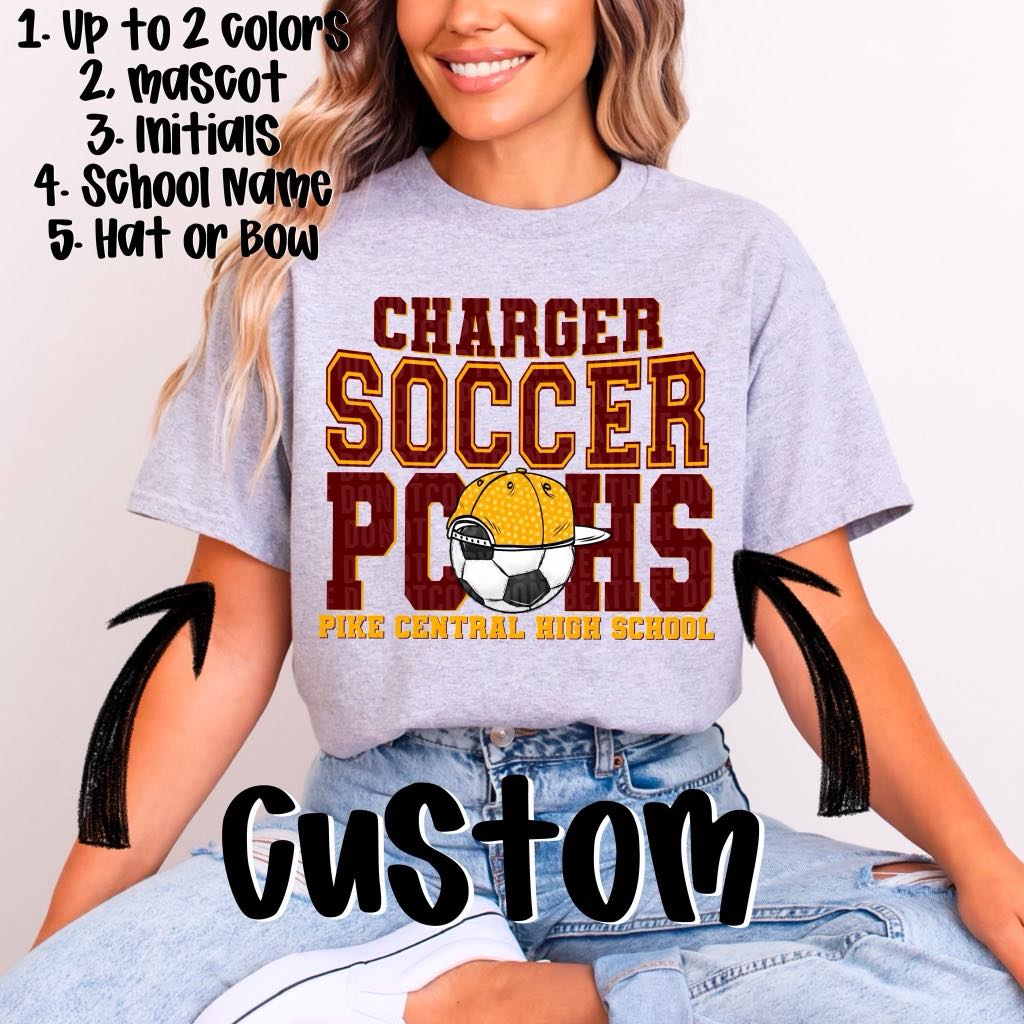 Soccer Custom Design Mockup Fee ONLY - No Prints - No Digitals