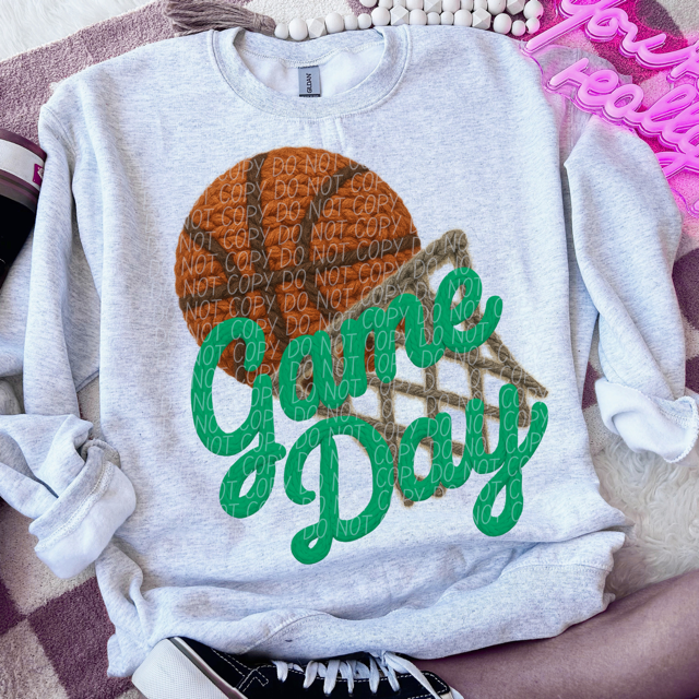 Yarn Game Day Basketball 2 DTF Print