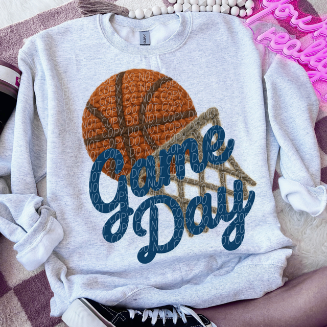 Yarn Game Day Basketball 2 DTF Print