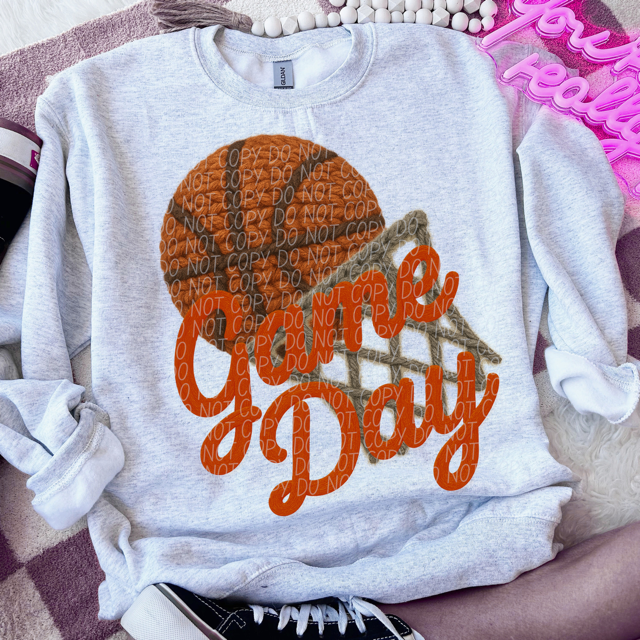 Yarn Game Day Basketball 2 DTF Print