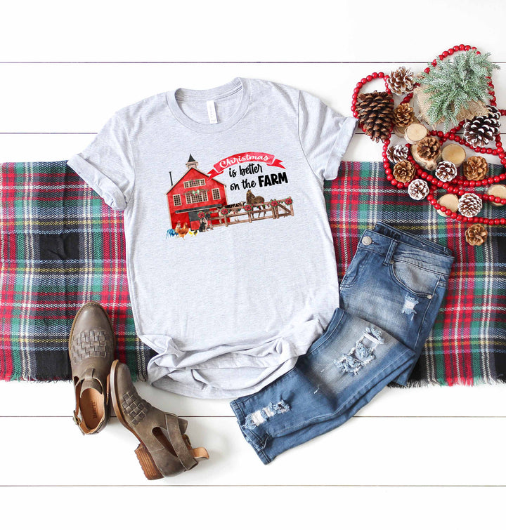 Christmas is Better on the Farm Watercolor Digital Design File