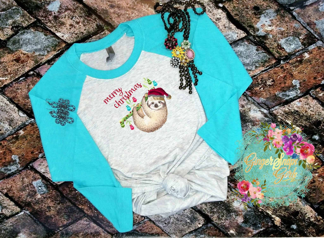 Sloth Merry Christmas Boho Digital Design File