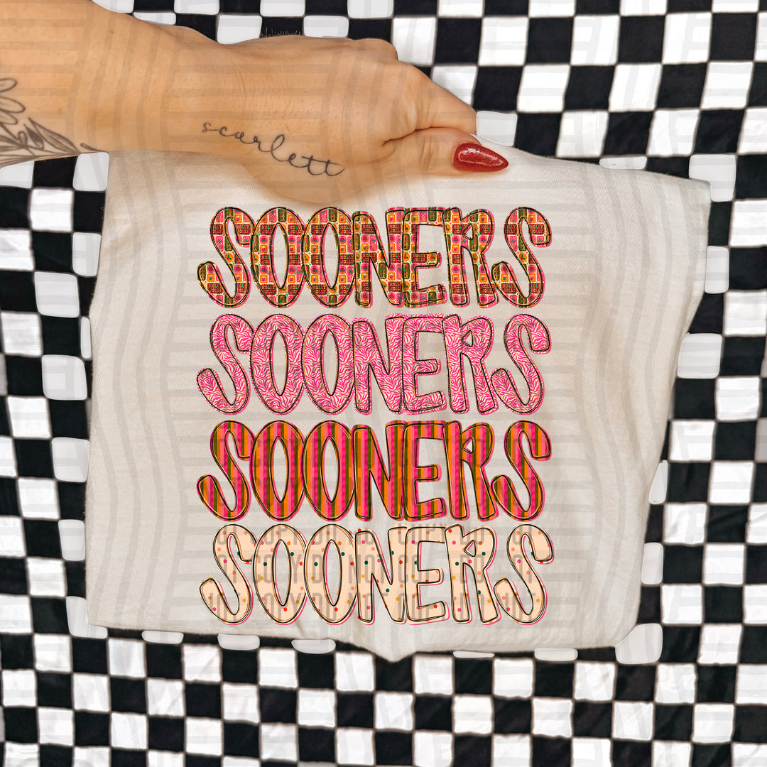 Holly Jolly Cheer Stacked DTF Print