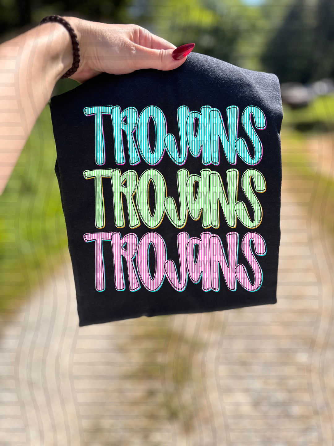 Seersucker Tri/Quad Stacked DTF Print