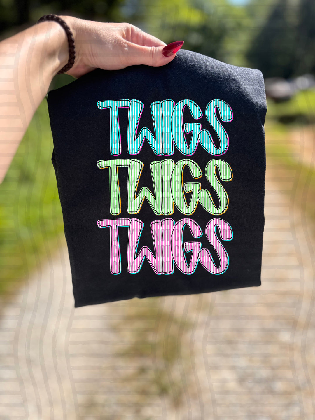 Seersucker Tri/Quad Stacked DTF Print