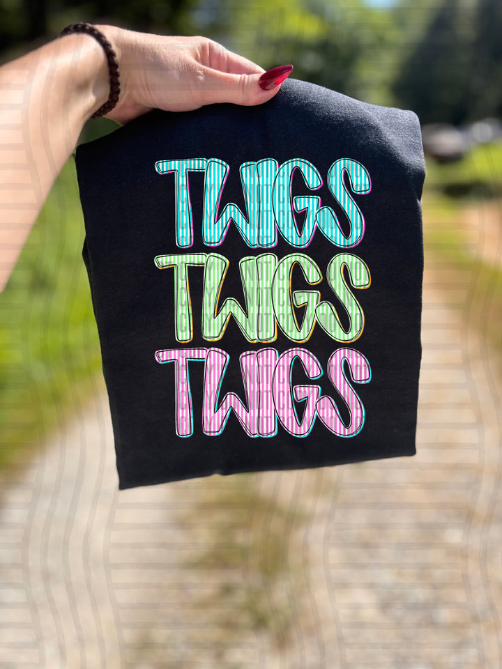 Seersucker Tri/Quad Stacked DTF Print