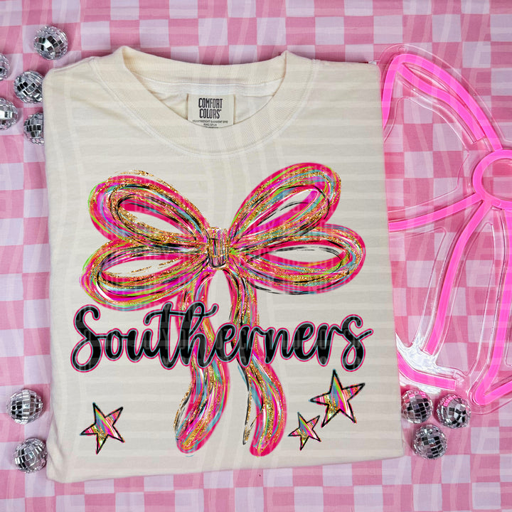 Whimsical Christmas Bows Mascots DTF Print