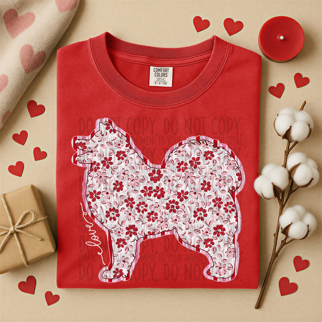 Valentine Dogs DTF Print