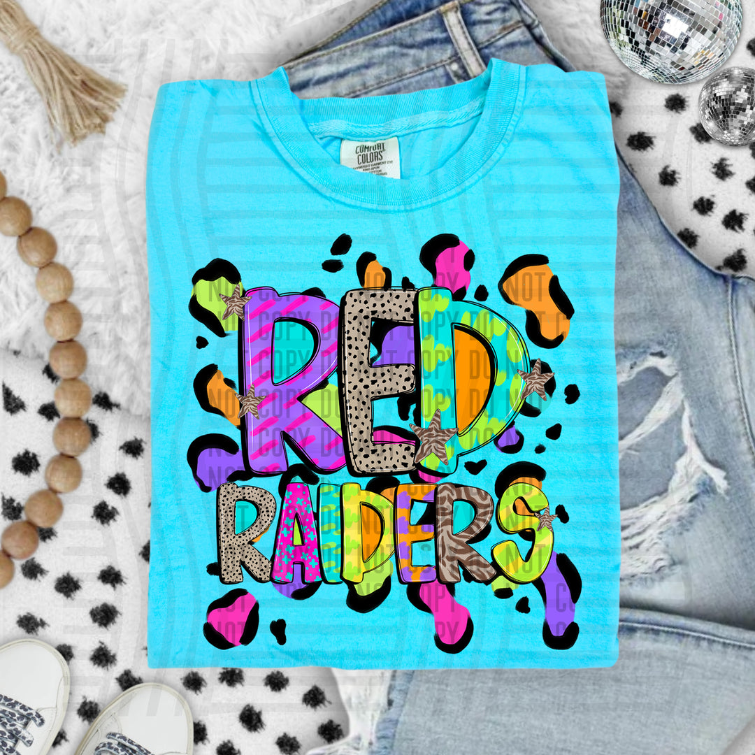 Funky Mix Up Leopard Spots DTF Print