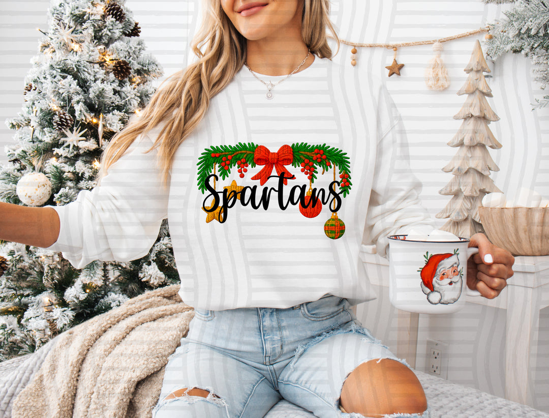 Christmas Wreath Mascots DTF Print