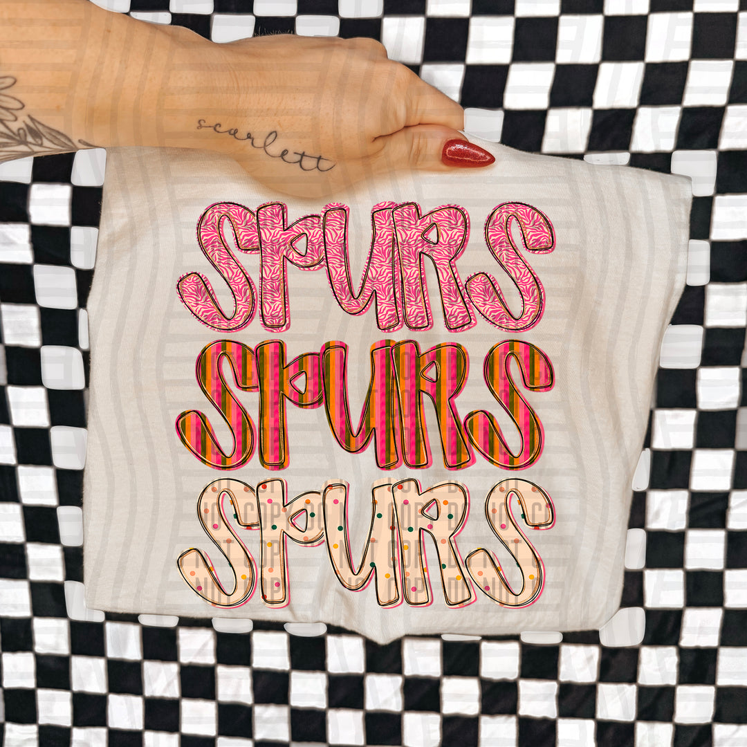 Holly Jolly Cheer Stacked DTF Print