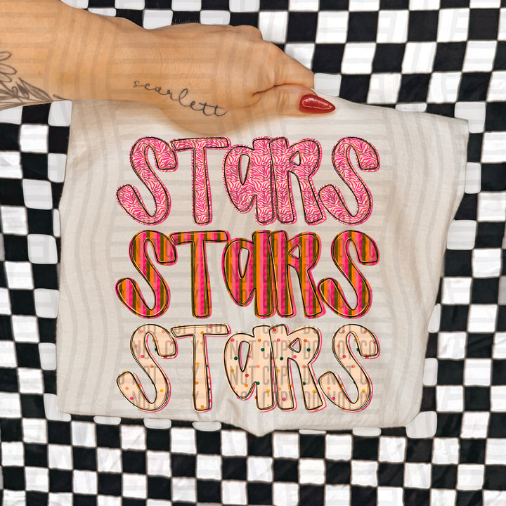 Holly Jolly Cheer Stacked DTF Print